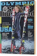 Mikaela Shiffrin on Sports Illustrated Cover Wood Print