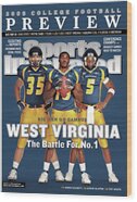 West Virginia Football Stars Wood Print