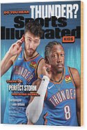 Chet Holmgren and Jalen Williams Thunder Wood Print