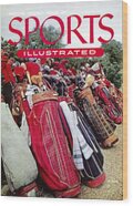 Retro Golf Bags on Magazine Cover Wood Print by Sports Illustrated