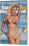 2012 Swimsuit Cover Featuring Kate Upton Wood Print
