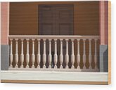 Old San Juan Cuartel De Ballaja Balustrade Study 1 Wood Print