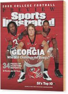 Georgia Football Stars on Sports Illustrated Wood Print by Sports Illustrated