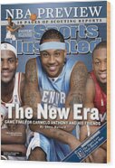 Carmelo Anthony and Friends on Sports Cover Wood Print