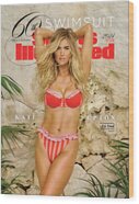 Kate Upton on Swimsuit Cover Wood Print
