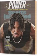 Jayden Daniels on Magazine Cover Wood Print