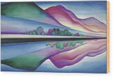 Lake George Reflection by Georgia O'Keeffe Wood Print