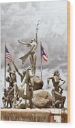 Old San Juan La Fuenta Raices Study 3 Wood Print