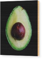 Perfectly Ripe Avocado Wood Print