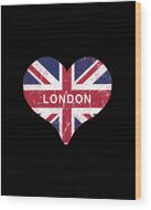 I Love London Wood Print