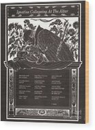 Ignatius Collapsing At The Altar Wood Print