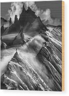 Majestic Mountain Landscape Wood Print