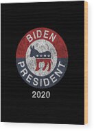 Joe Biden 2020 For President Wood Print
