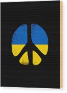 Peace In Ukraine Wood Print