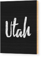 Utah Wood Print