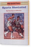Oscar Robertson in Action Wood Print