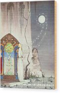 Moonlit Enchantment by Kay Nielsen Wood Print by Kay Nielsen