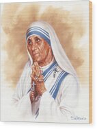 Saint Mother Teresa Metal Poster by Dick Bobnick - Metal Posters