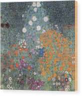 Colorful Summer Flower Garden Wood Print