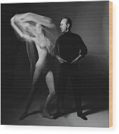 George Balanchine and Suzanne Farrell Performance Wood Print by Bert Stern