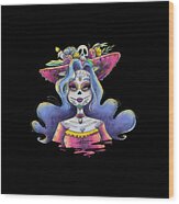 Day Of The Dead La Calavera Catrina Wood Print