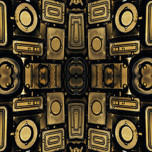 Bronze Colored Plastic Structure #1 by Silvia Otte