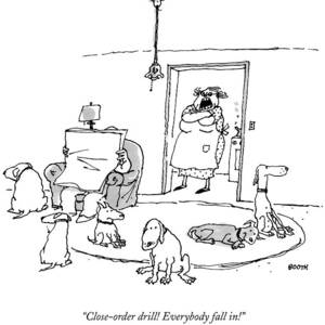 Close-order Drill! Everybody Fall In! by George Booth