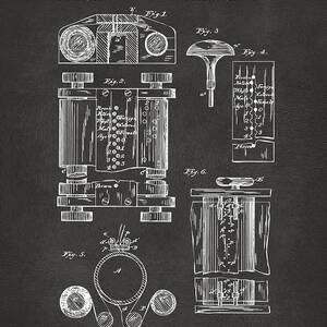 1889 First Computer Patent Gray by Nikki Marie Smith
