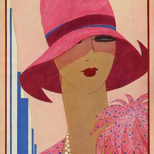 A Vintage Vogue Magazine Cover Of A Woman #2 by Harriet Meserole A Vintage Vogue Magazine Cover Of A Woman #2 by Harriet Meserole