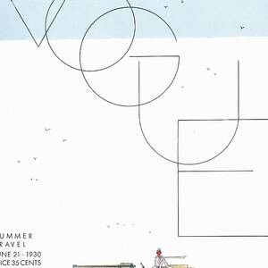 A Vintage Vogue Magazine Cover Of A Woman #30 by Georges Lepape