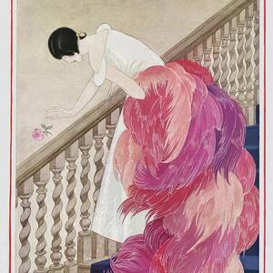 A Vintage Vogue Magazine Cover Of A Woman #5 by George Wolfe Plank A Vintage Vogue Magazine Cover Of A Woman #5 by George Wolfe Plank