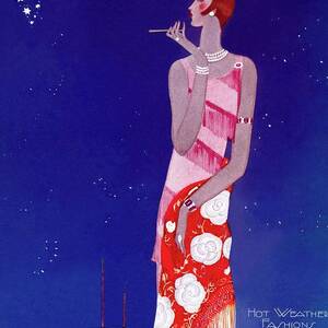 A Vintage Vogue Magazine Cover Of A Woman #6 by Eduardo Garcia Benito A Vintage Vogue Magazine Cover Of A Woman #6 by Eduardo Garcia Benito