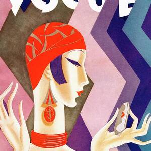 A Vintage Vogue Magazine Cover Of A Woman #7 by Eduardo Garcia Benito A Vintage Vogue Magazine Cover Of A Woman #7 by Eduardo Garcia Benito