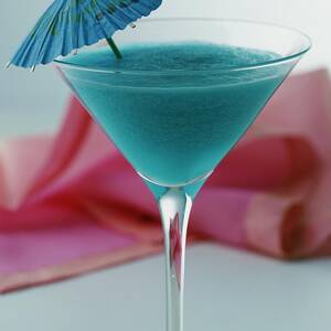 A Blue Hawaiian Cocktail by Romulo Yanes
