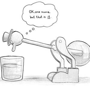 A Bobbing Duck Toy Is Dipping Its Beak by Paul Noth