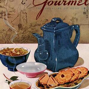 A Chinese Tea Pot With Tea And Cookies by Henry Stahlhut A Chinese Tea Pot With Tea And Cookies by Henry Stahlhut