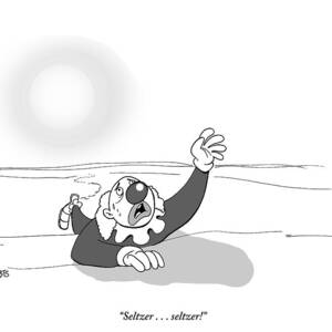 A Clown Crawls Through The Desert by Benjamin Schwartz