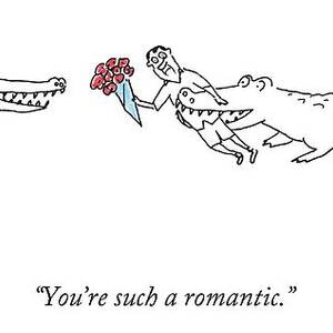 A Crocodile To Another Crocodile With A Person by Michael Maslin