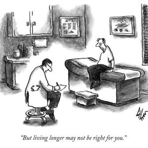 A Doctor Sitting On A Stool And Writing On A Pad by Frank Cotham