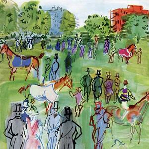 A Equestrian Scene by Raoul Dufy