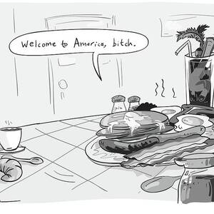 A Greasy Plate Of Pancakes by Farley Katz