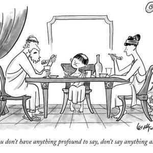 A Greek Family Is Seen Eating At The Table by Robert Leighton