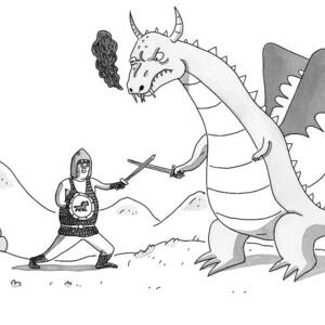 A Knight And A Dragon by Zachary Kanin