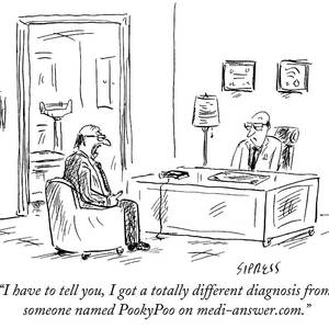 A Man Consults His Doctor About A Health Problem by David Sipress