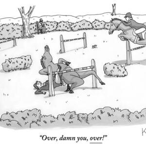 A Man Is Riding A Horse In A Competition. by Zachary Kanin