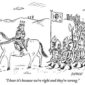 A Medieval Army Leaves A Castle On Foot Led by David Sipress