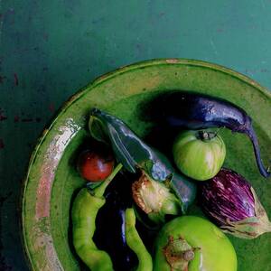 A Plate Of Vegetables by Romulo Yanes A Plate Of Vegetables by Romulo Yanes