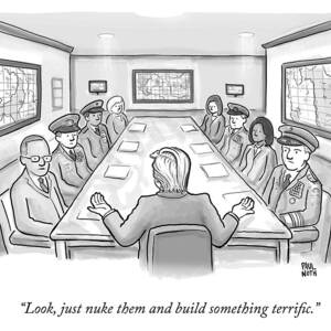 A Spectacularly Coifed Politician Speaks by Paul Noth