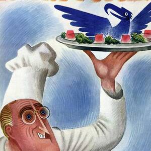 A Vanity Fair Cover Of Roosevelt At Thanksgiving by Miguel Covarrubias A Vanity Fair Cover Of Roosevelt At Thanksgiving by Miguel Covarrubias