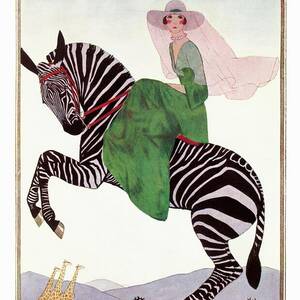 A Vintage Vogue Magazine Cover Of A Woman by Andre Marty A Vintage Vogue Magazine Cover Of A Woman by Andre Marty